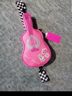 Betsey Johnson Pink Cowgirl Puppy Sticker Bag Set